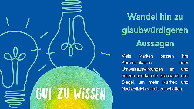 Grafik, die erklärt, wie Unternehmen glaubwürdigere Nachhaltigkeitsaussagen verwenden können.